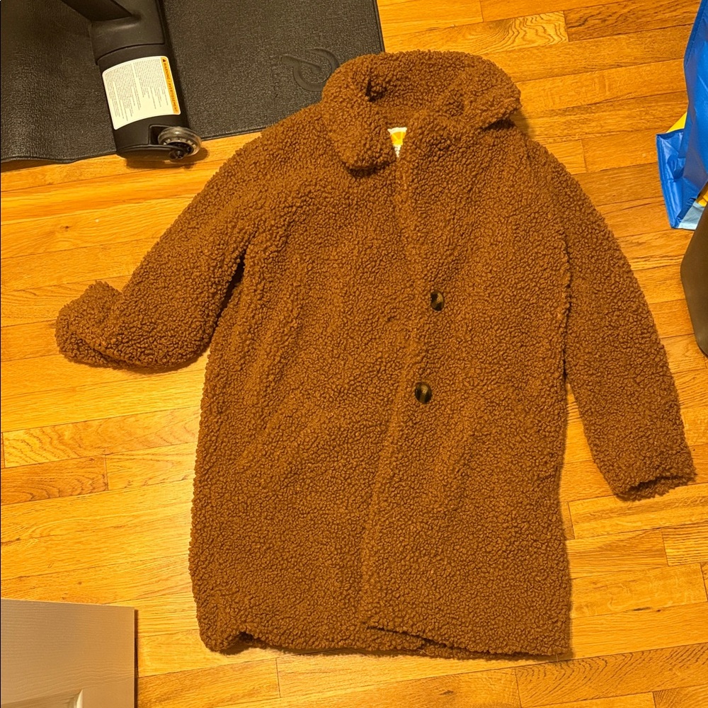 C&C California Warm Brown Faux Fur Jacket